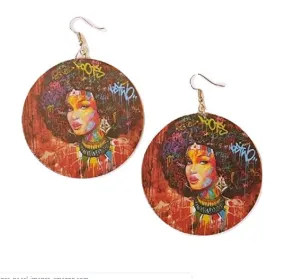 Graffiti Gigi - Afro earrings | Afrocentric earrings | Natural Hair Earrings | Afro | Twa