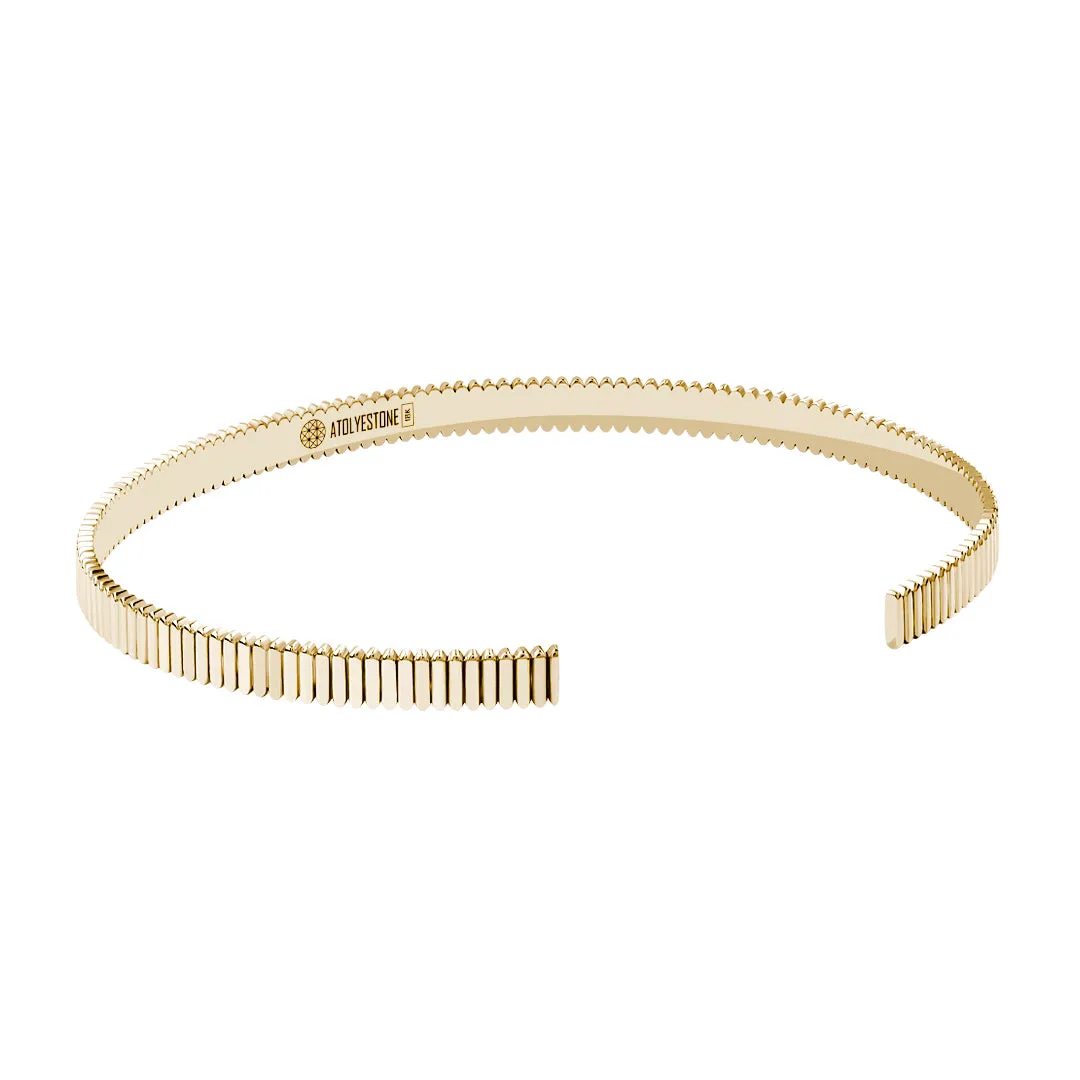 Grosgrain Cuff in Gold