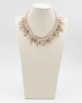 Hand Beaded Faceted Crystal Necklace