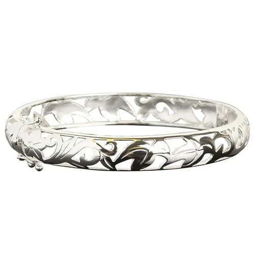 Hawaiian Jewelry Tropical Oval Open Bangle