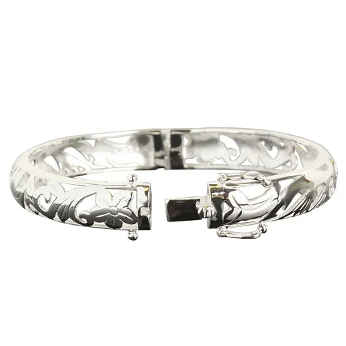 Hawaiian Jewelry Tropical Oval Open Bangle