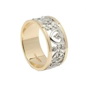 Heart & Trinity Knot diamond Band