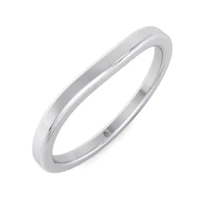 Hialeah - 3mm Plain Wedding Band with Curve