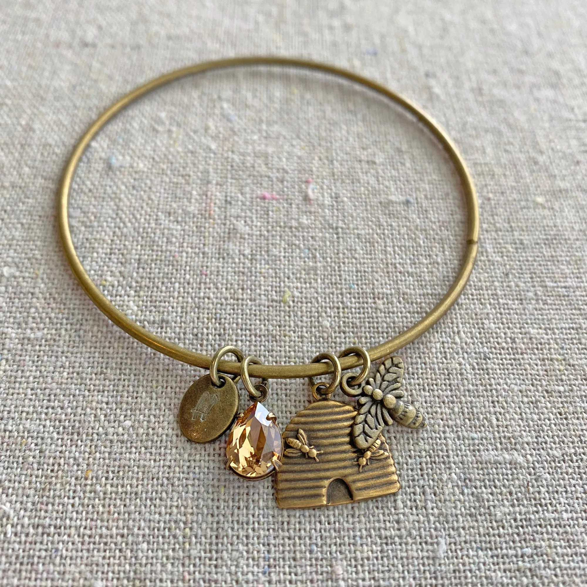 Honey Bee Mine Bangle Bracelet