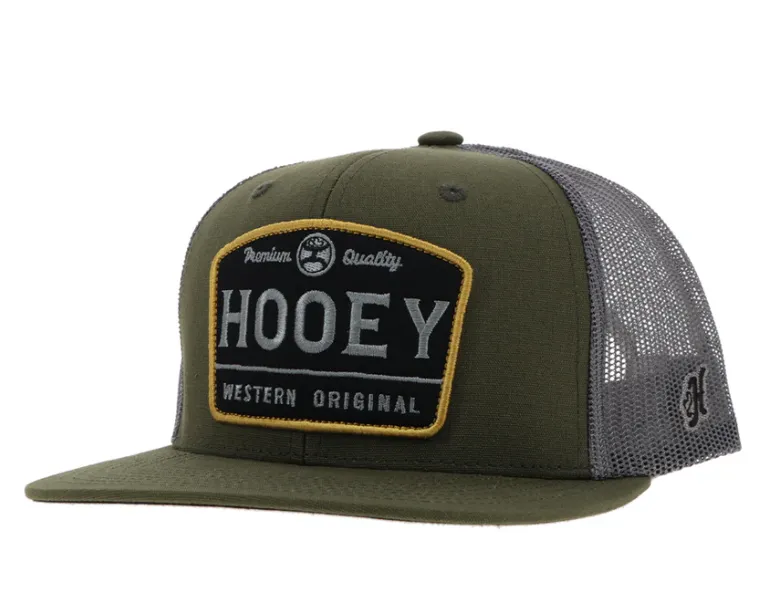 Hooey Trip Olive & Grey Trucker Snapback Hat 2308T-OLGY