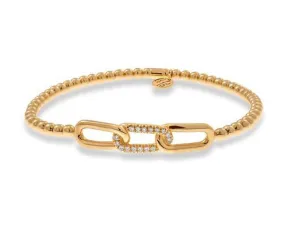 Hulchi Belluni 'Tresore' Diamond Link Stretch Bracelet (23320)