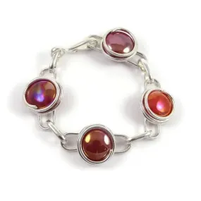 Infinity Bracelet - Red Iridescent