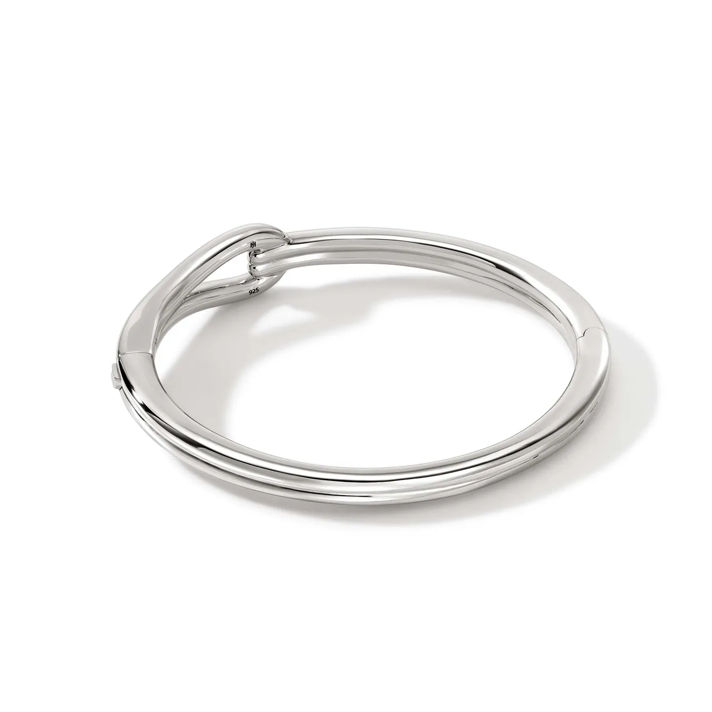 John Hardy Surf Sterling Silver Hinged Bangle