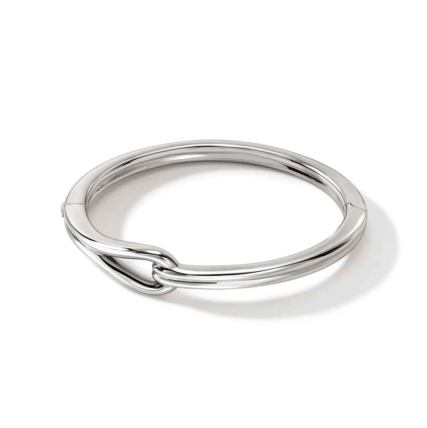 John Hardy Surf Sterling Silver Hinged Bangle