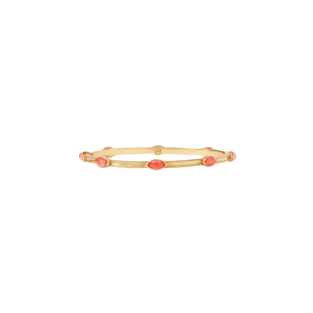 [Julie Vos] Monaco Bangle Iridescent Coral-Medium