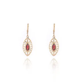 Kashvi, Gemstone Earrings in Gold Vermeil / Sterling Silver