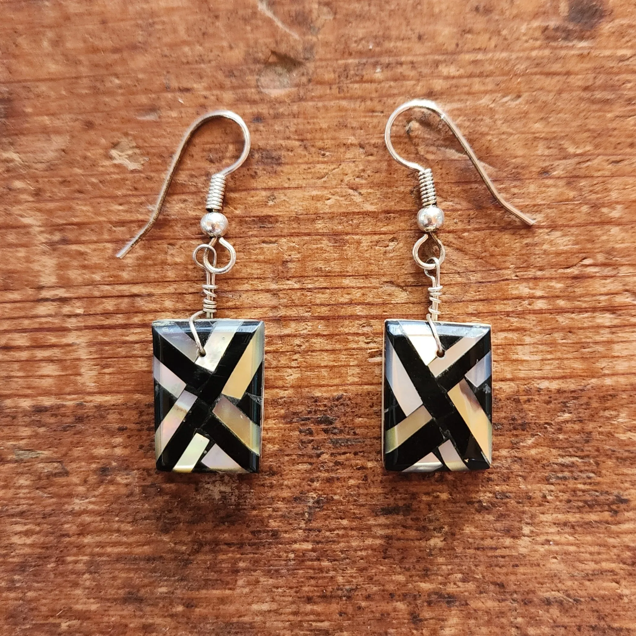 Kewa Pueblo Mosaic Earrings