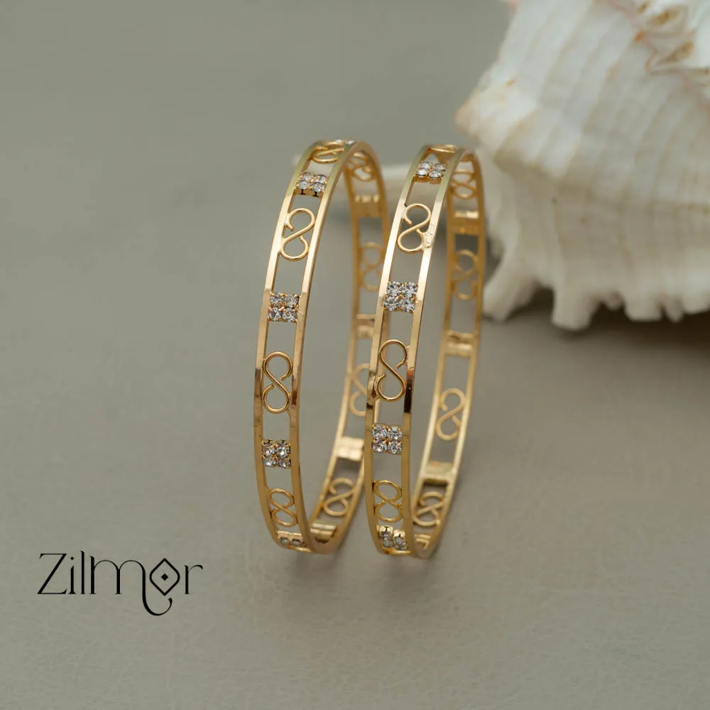 KF101035 - AD stone Bangle (Pair)