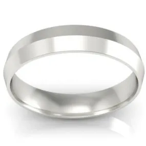 Knife Edge Wedding Ring 4mm