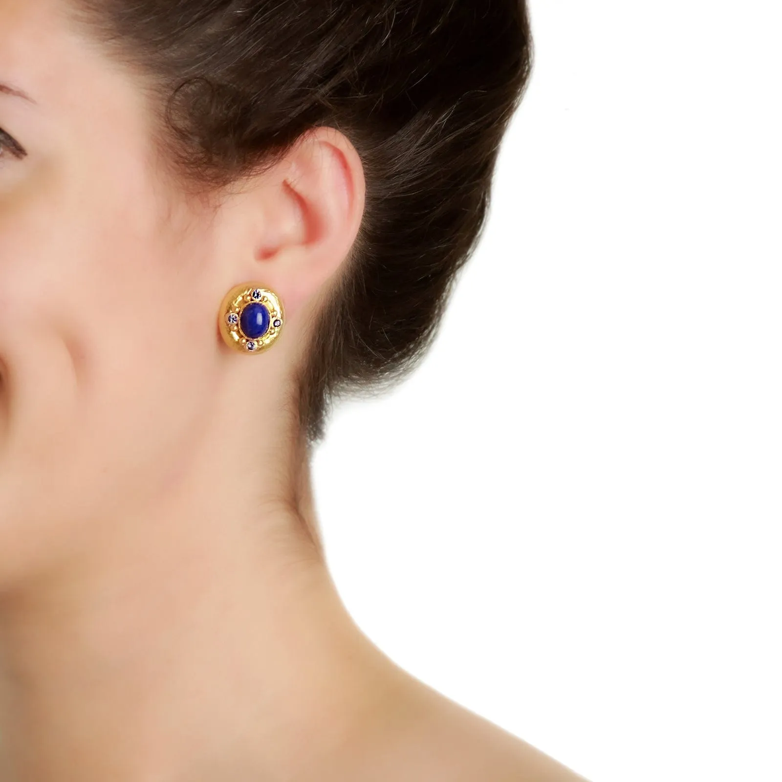 Lapis and Blue Sapphire Earrings