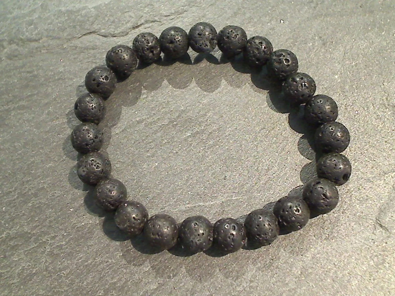 Lava Rock 8MM Stretch Bracelet