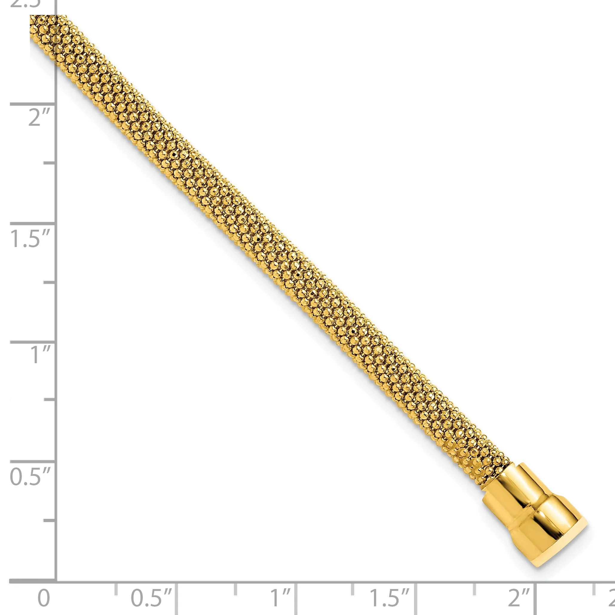 Leslie Silver Gold-tone Magnetic Bracelet