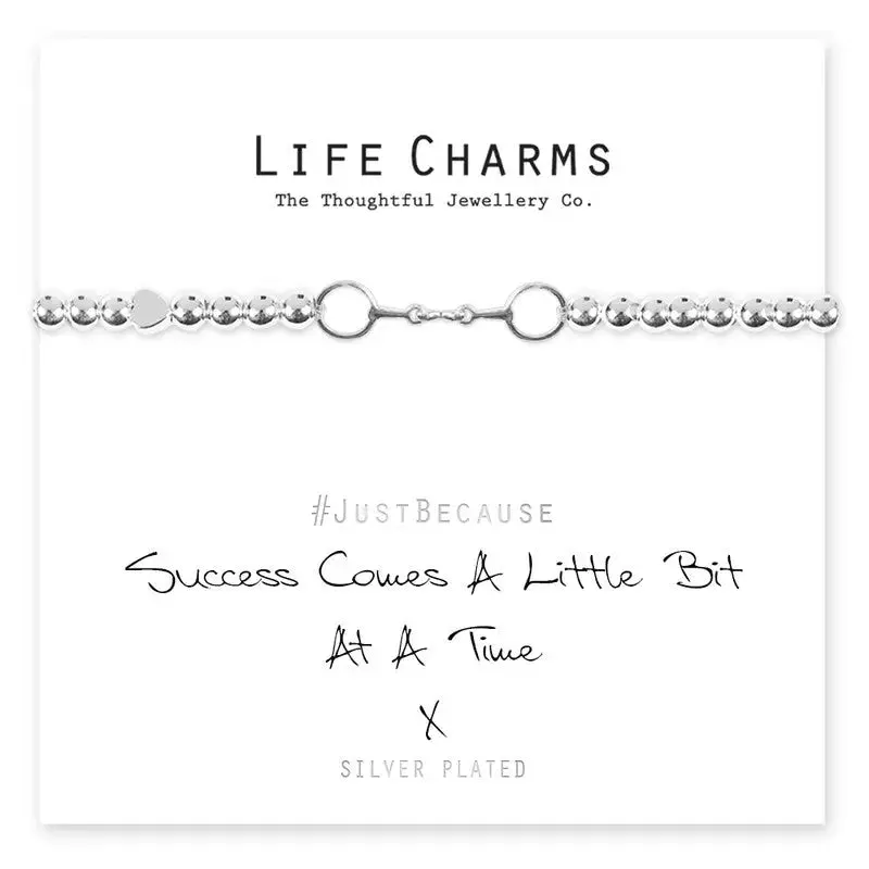 Life Charm Success Comes A Little Bit at a Time Bracelet