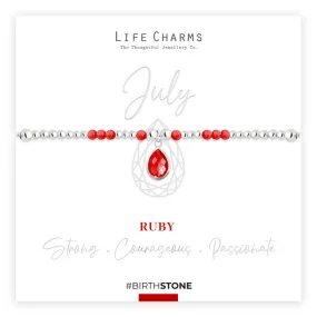 Life Charms - July Birthstone Bracelet