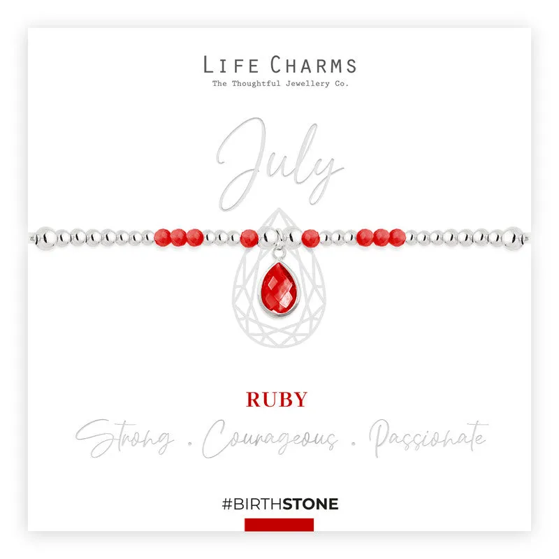 Life Charms - July Birthstone Bracelet