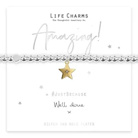 Life Charms Well Done Gold Star Bracelet