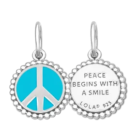 LOLA® Peace Sign Silver Pendant