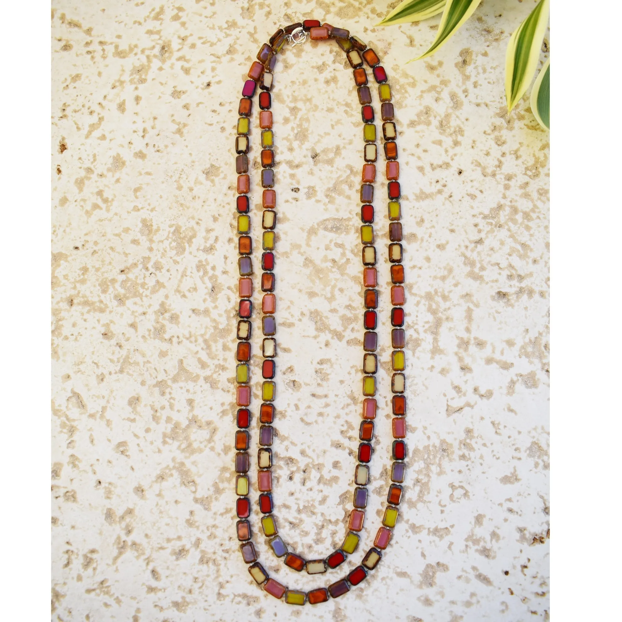 Long Beaded Necklace, 7 Ways to Wear, Trilogy 60"