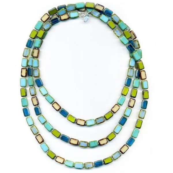 Long Beaded Necklace, 7 Ways to Wear, Trilogy 60"