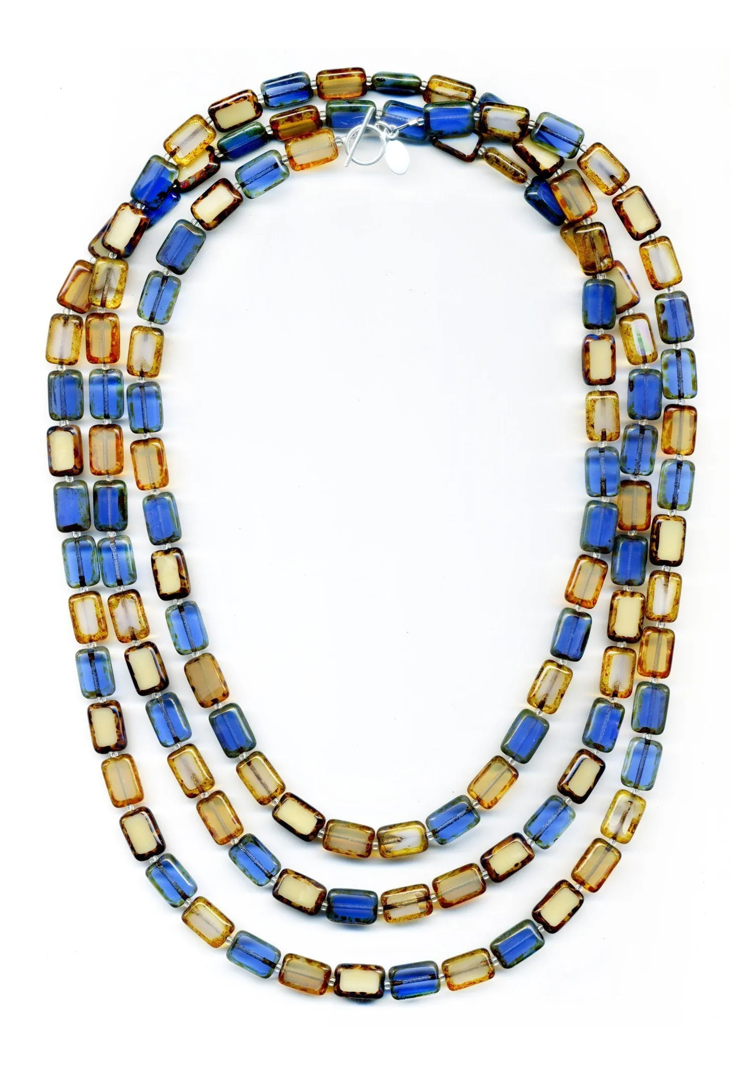 Long Beaded Necklace, 7 Ways to Wear, Trilogy 60"