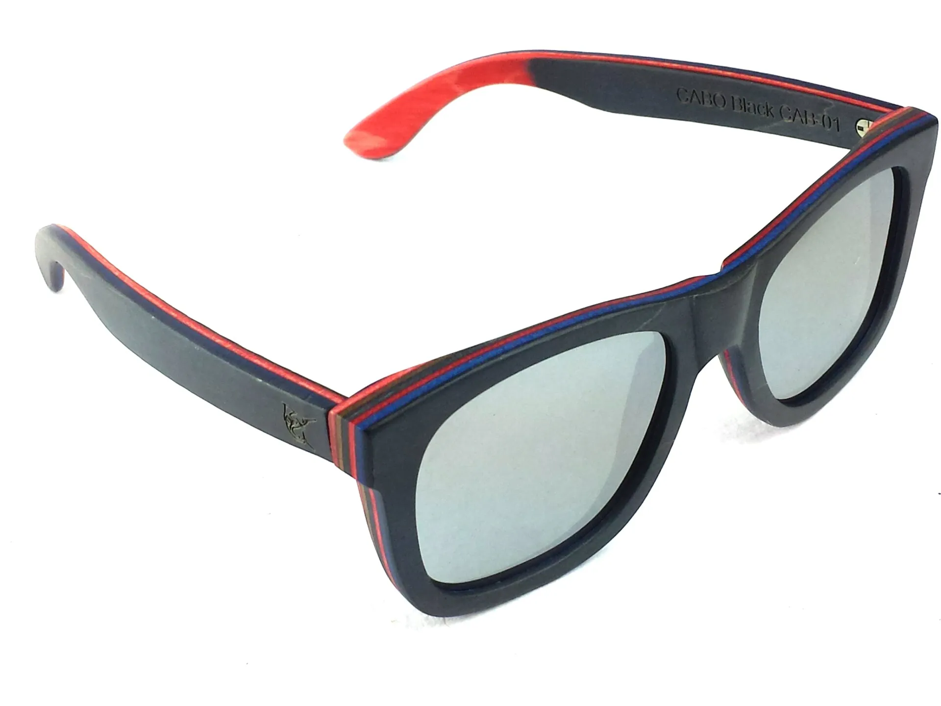 LPG Apparel Co. CABO Mirrored Polarized Wood Sunglasses