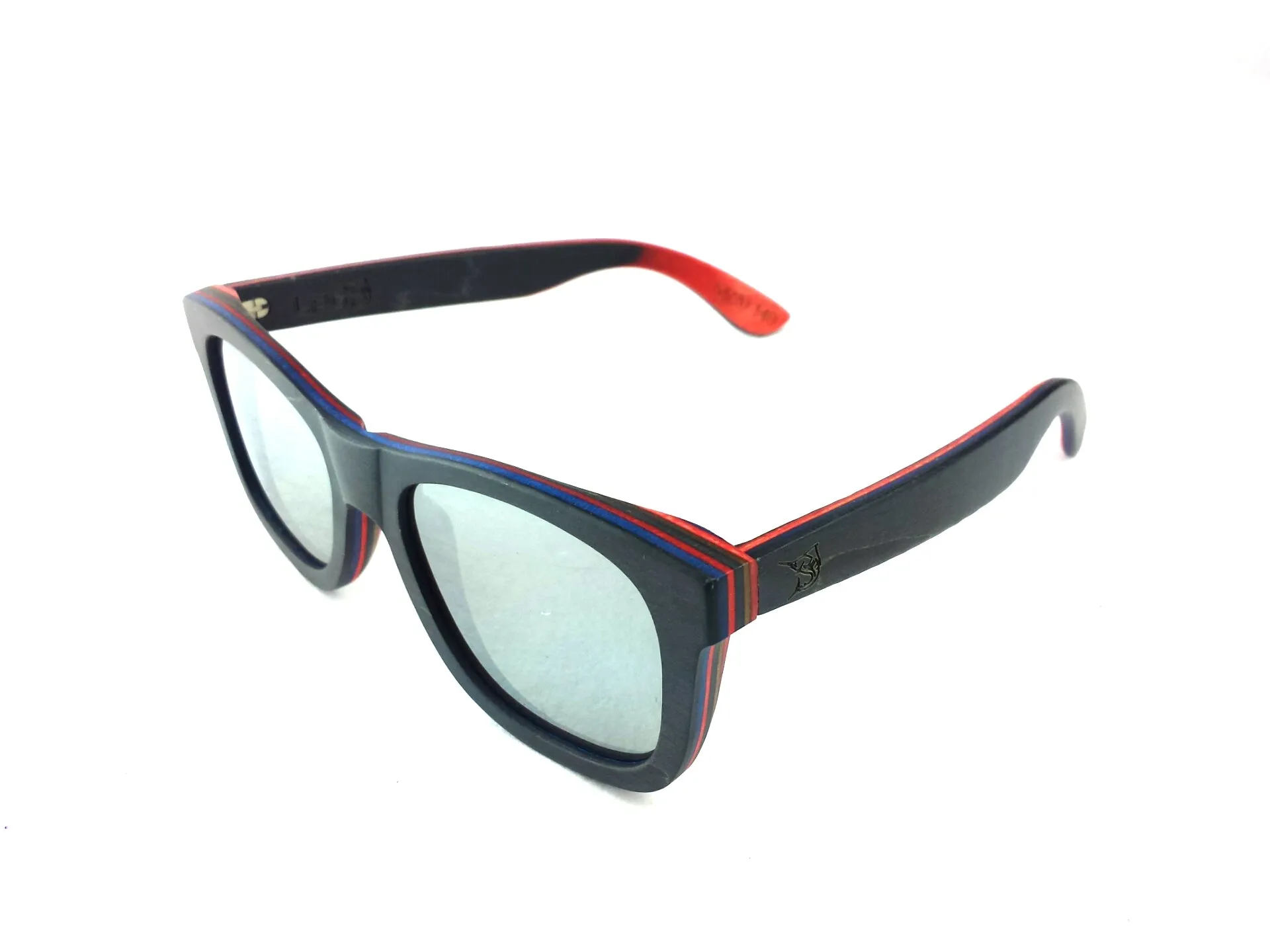 LPG Apparel Co. CABO Mirrored Polarized Wood Sunglasses