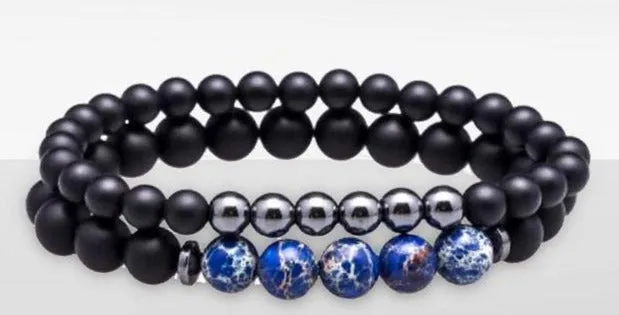 LUCKY GEM Beaded Men's Bracelet