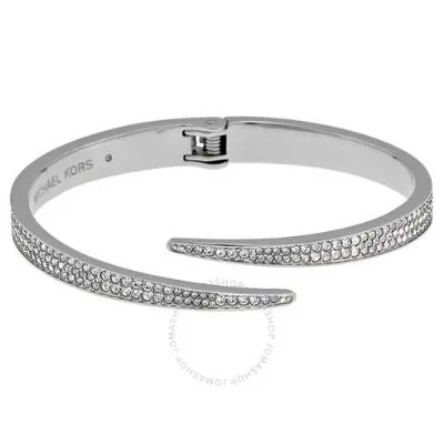 Michael Kors Matchstick Pave Silver-Tone Cuff