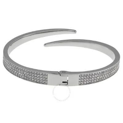 Michael Kors Matchstick Pave Silver-Tone Cuff