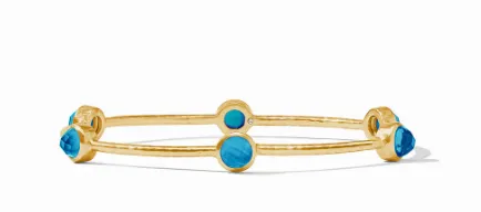 Milano Luxe Bangle - Iridescent London Blue - Large