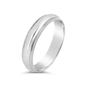 Milgrain Wedding Band