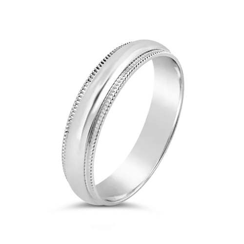 Milgrain Wedding Band