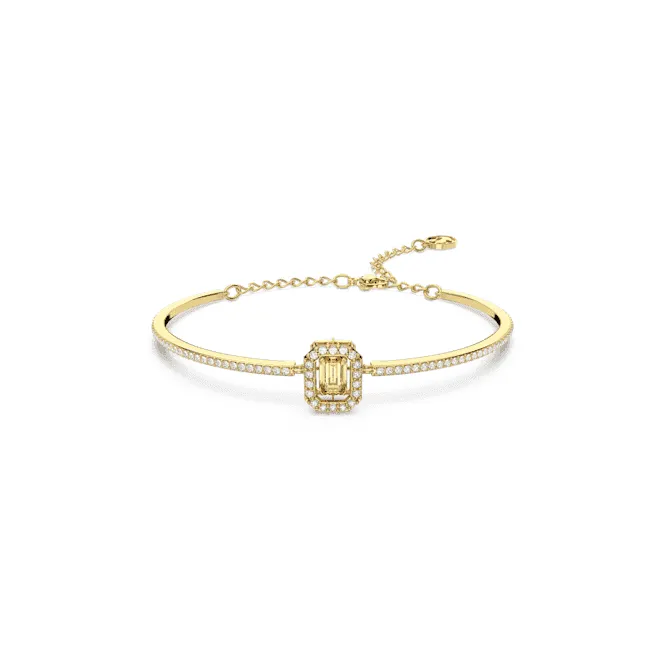 Millenia Octagon Cut Yellow Gold-tone Plated Bangle 5638488