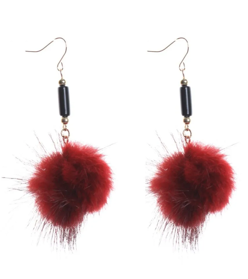 Mini Pom Pom Earrings