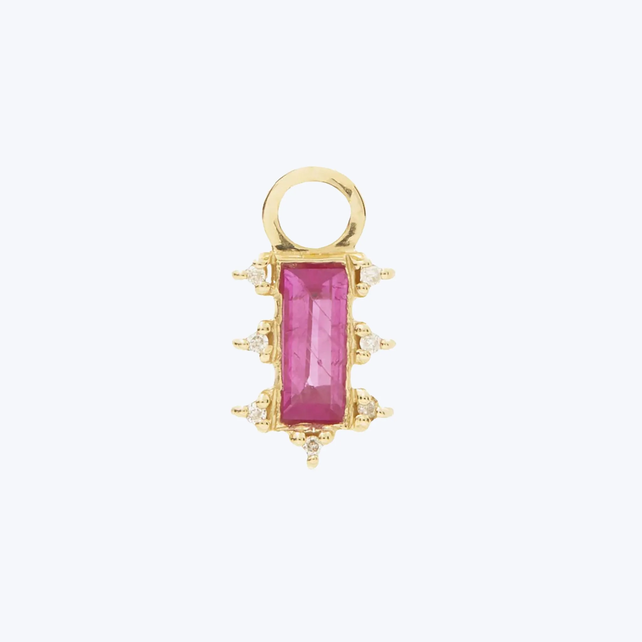 Mosaic Charm with Ruby