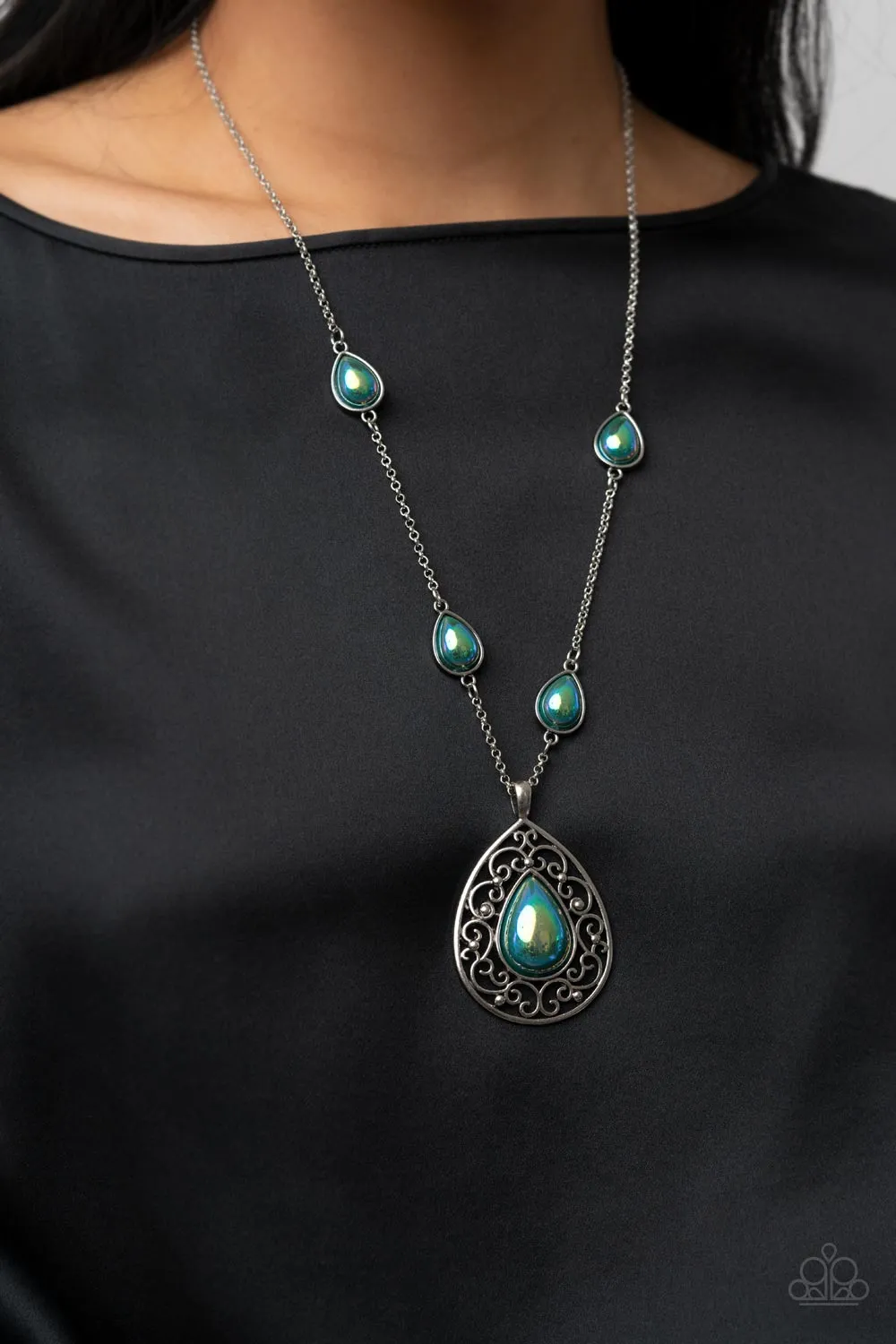 Necklaces Magical Masquerade - Green N2185