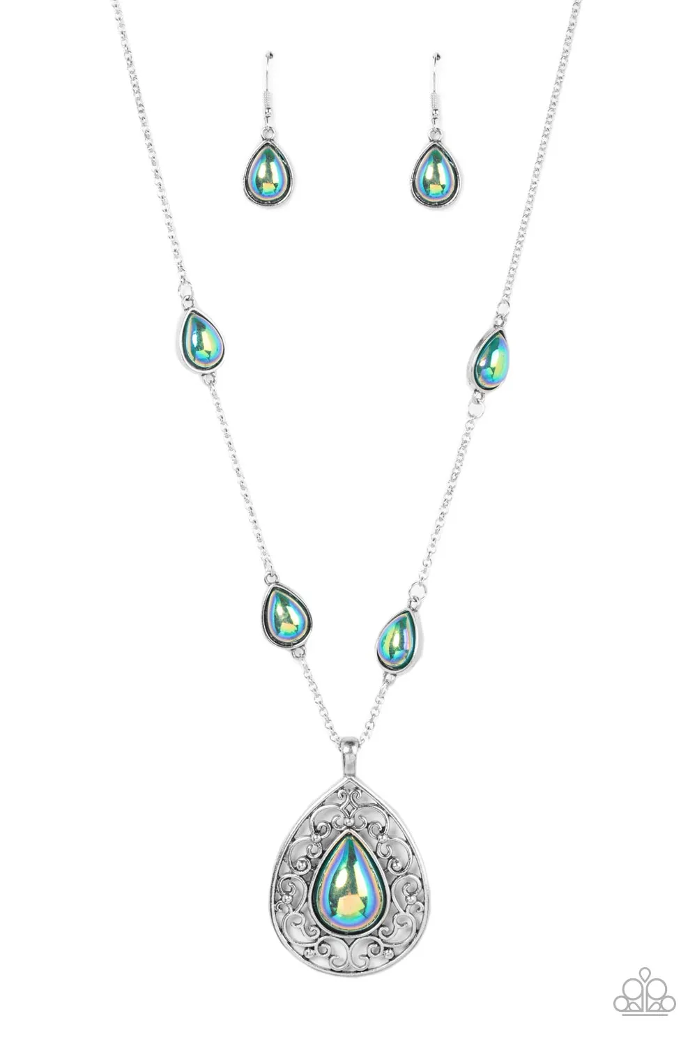 Necklaces Magical Masquerade - Green N2185