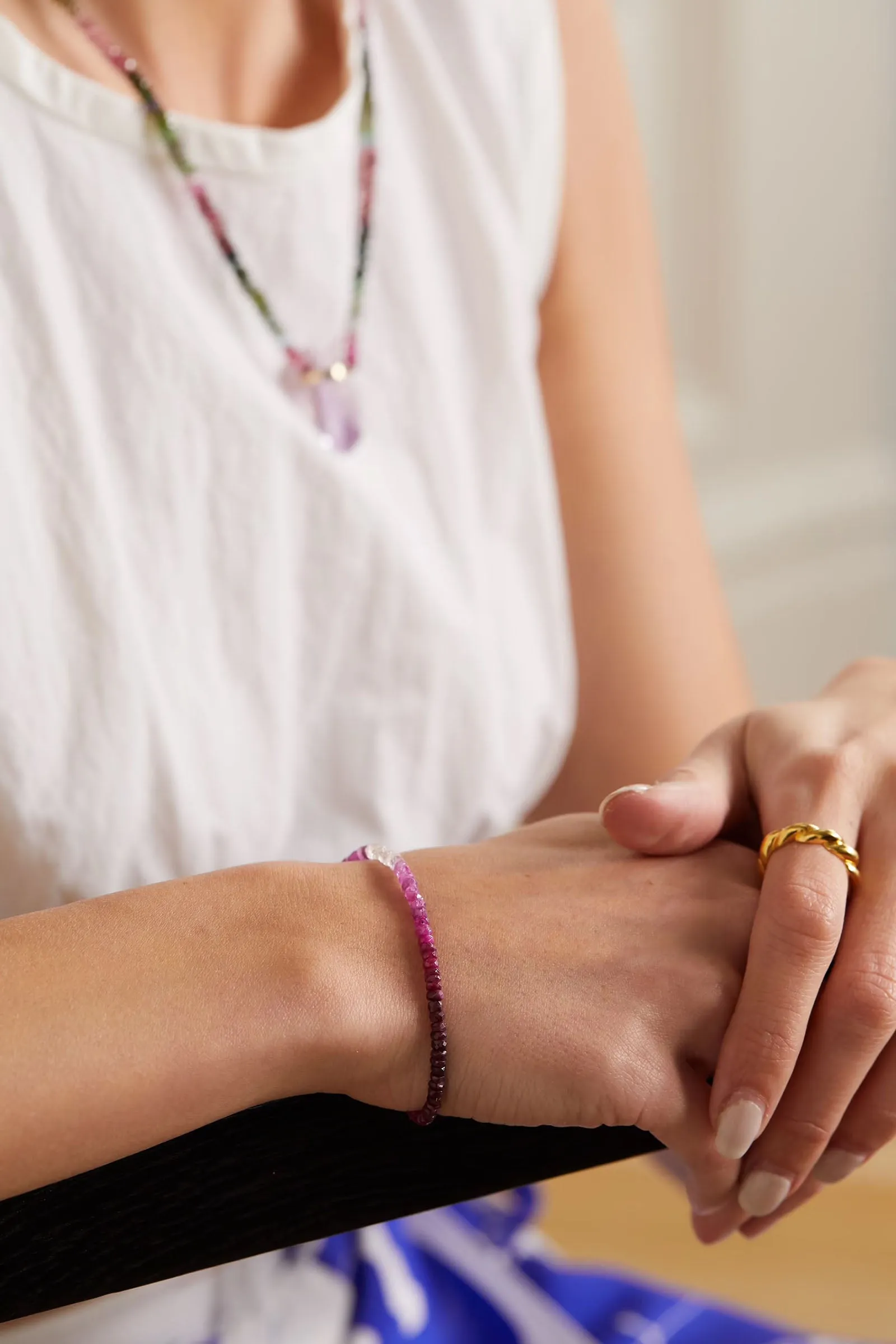   NET SUSTAIN Arizona Gold Ruby Bracelet