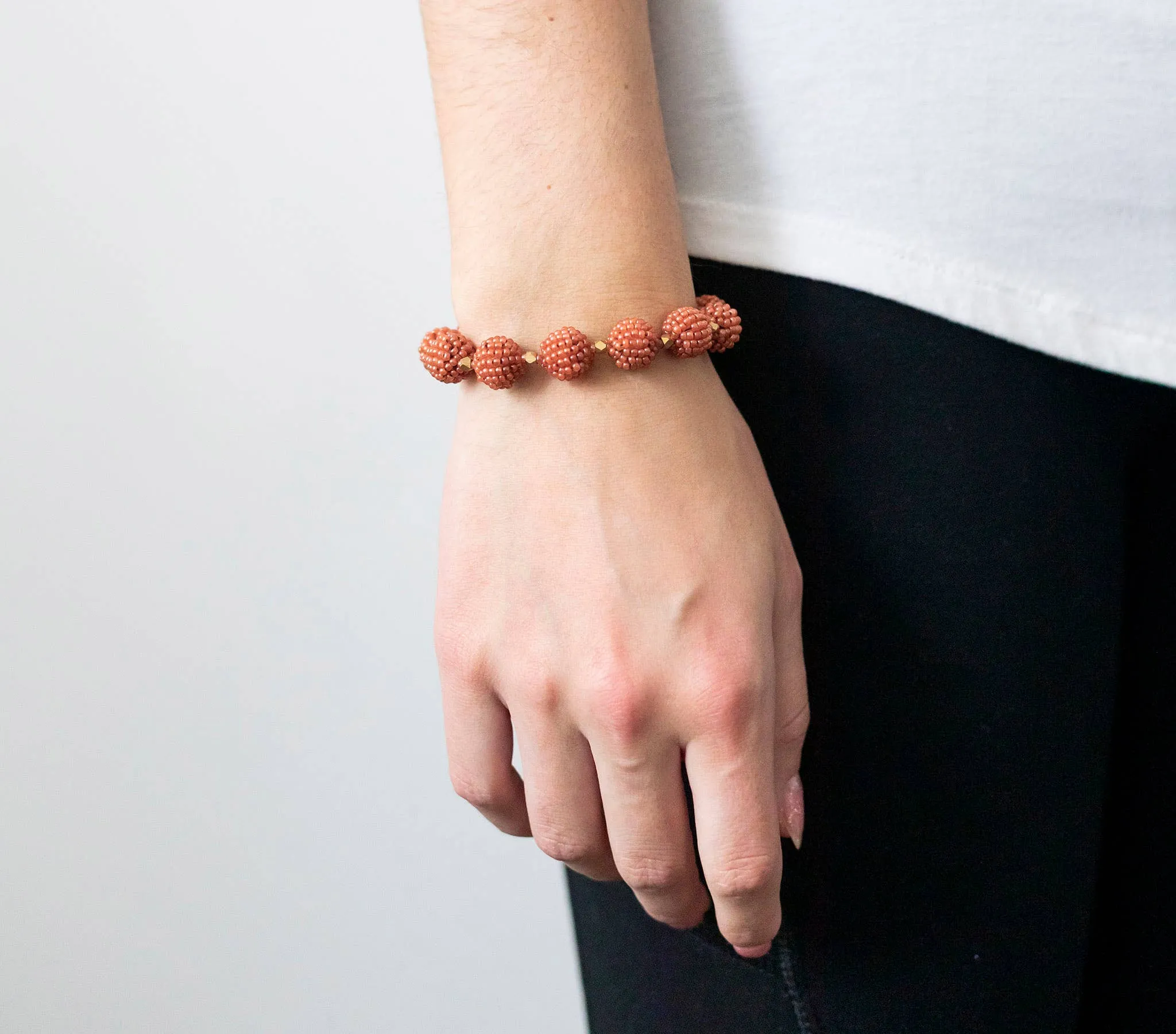 *NEW* Luxe Globe Bracelet - Terracotta