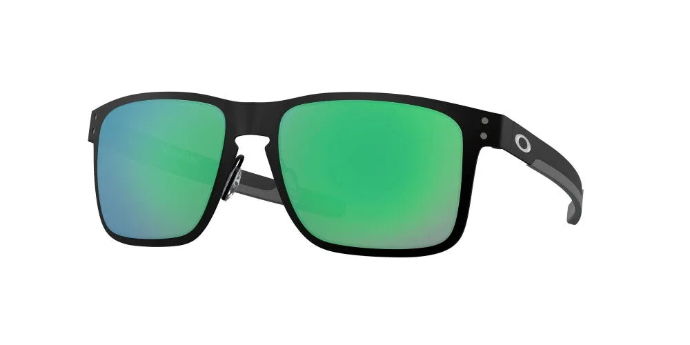 Oakley Mens Holbrook Metal Matte Black Frame - Jade Iridium Lens - Polarized Sunglasses