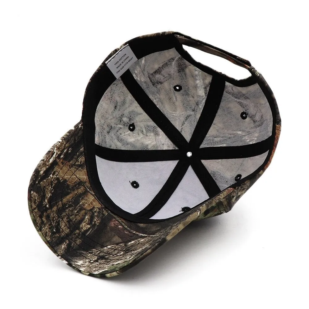 Outdoor Jungle Fishing Baseball Hat Cap Man Camouflage Hunting Hat Casquette Oak Camo Snapback Dad Caps KBMO5