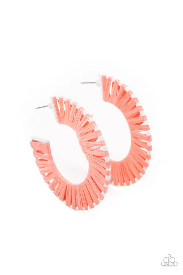 Paparazzi Earring ~ Everybody Conga! - Orange