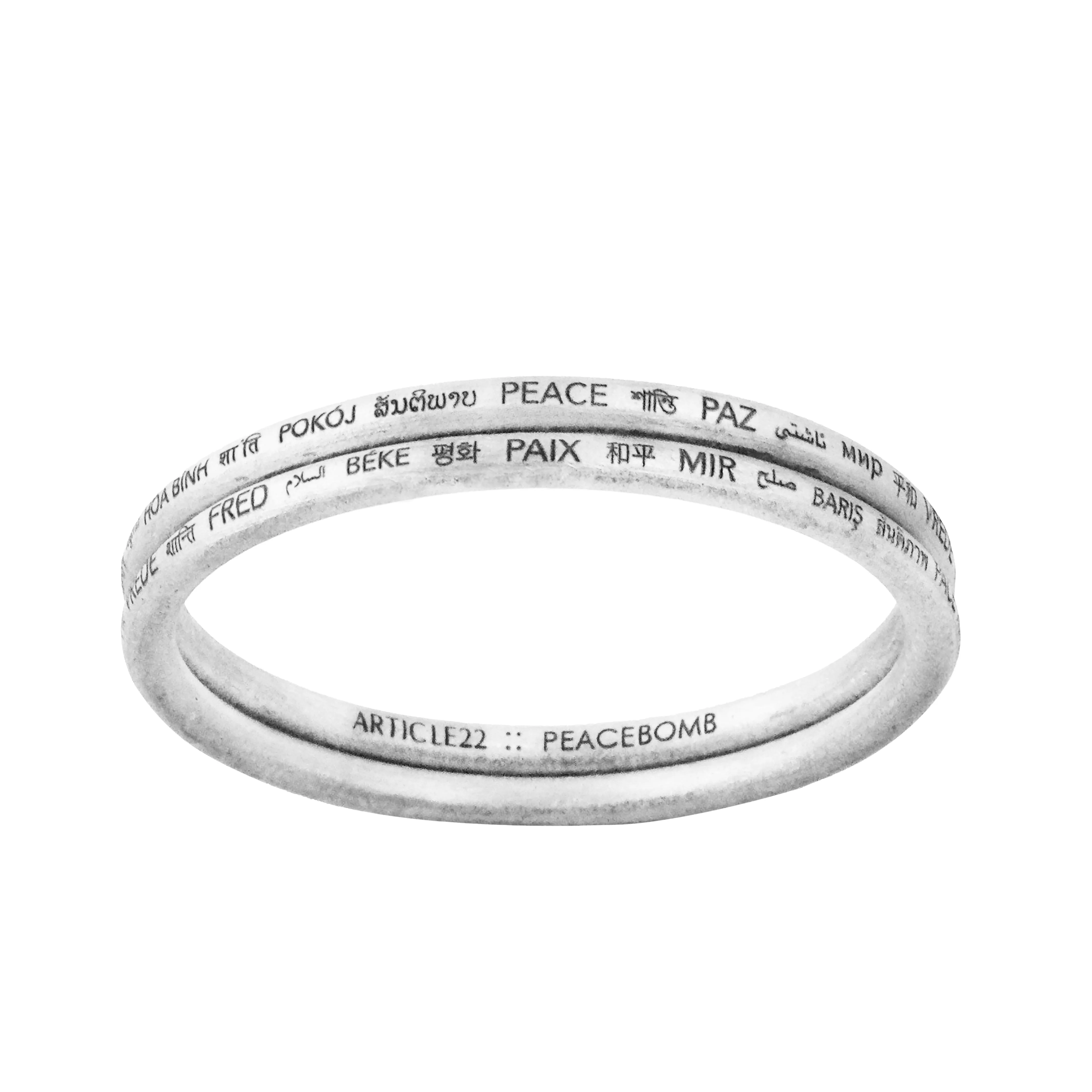 PEACE ALL AROUND BANGLE - CORE COLLABORATION