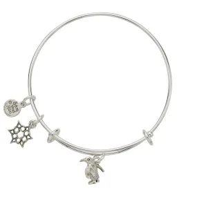 Penguin Charm Bangle Bracelet