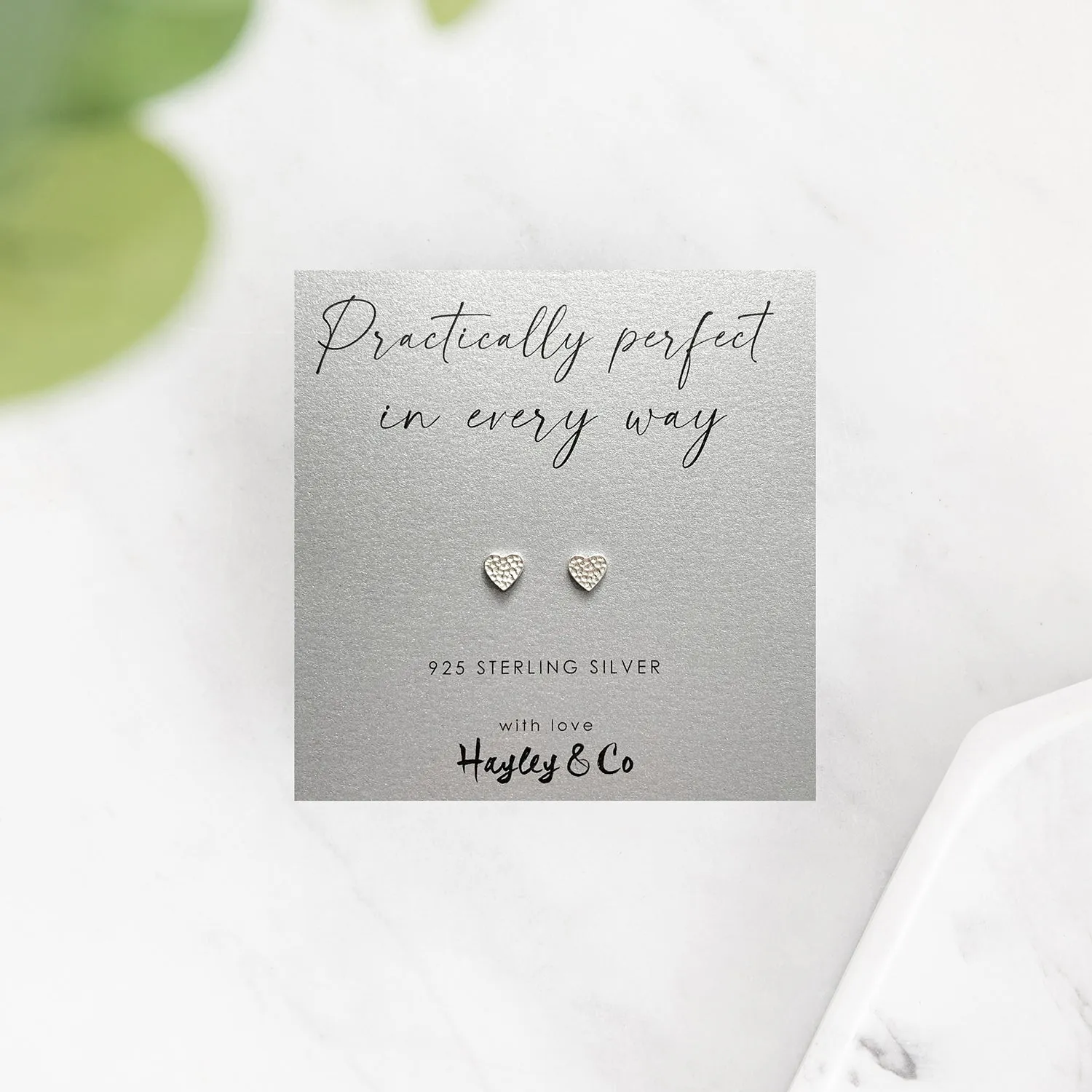 Perfect Heart Sterling Silver Earrings